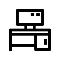 ordinateur bureau icône pour votre site Internet, mobile, présentation, et logo conception. vecteur