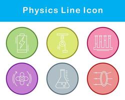 la physique vecteur icône ensemble