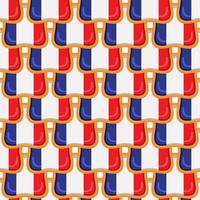 modèle biscuit avec drapeau pays France dans savoureux biscuit vecteur