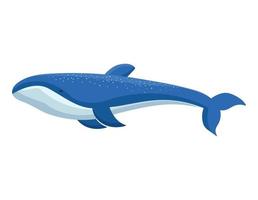 conception de baleine bleue vecteur