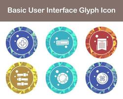 de base utilisateur interface vecteur icône ensemble