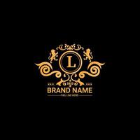 lettre luxe marque logo concept conception vecteur