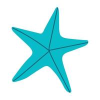 bleu étoile de mer conception vecteur