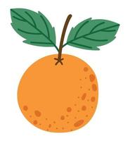 Orange fruit conception vecteur