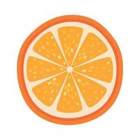 illustration de tranche d'orange vecteur