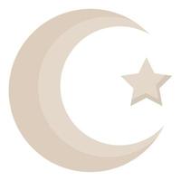 Islam lune conception vecteur