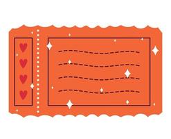 Orange coupon illustration vecteur