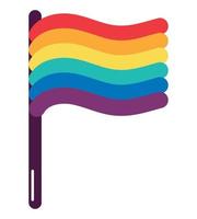 lgbtiq drapeau conception vecteur