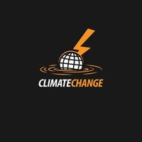 climat changement logo vecteur