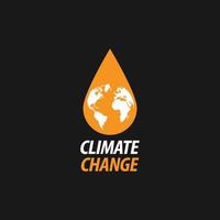 climat changement logo vecteur