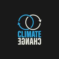 climat changement logo vecteur