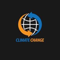 climat changement logo vecteur