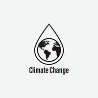 climat changement logo vecteur