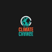 climat changement logo vecteur