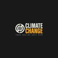 climat changement logo vecteur