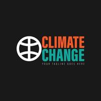 climat changement logo vecteur