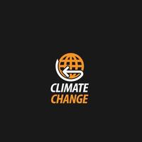 climat changement logo vecteur