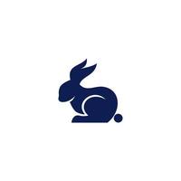 lapin logo avec le titre'logo pour une entreprise appelé lapin' vecteur