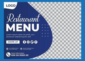 nourriture menu Restaurants prospectus conception vecteur