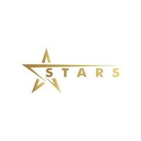 logo étoile d'or vecteur
