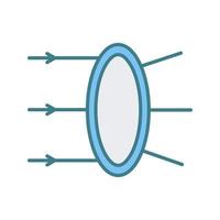 icône de vecteur de réfraction