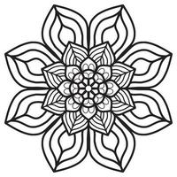 mandala modèle abstrait floral ornement vecteur