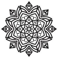 mandala modèle abstrait floral ornement vecteur