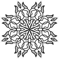 mandala modèle abstrait floral ornement vecteur