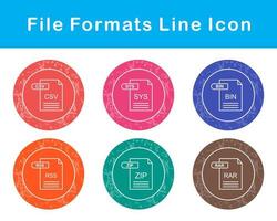 fichier les formats vecteur icône ensemble