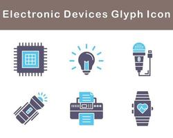 électronique dispositifs vecteur icône ensemble