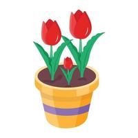 branché tulipes concepts vecteur