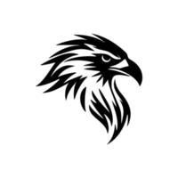 un Aigle logo en utilisant noir et blanc vectorisé graphique. vecteur