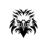 une noir et blanc Aigle logo dans vecteur format.