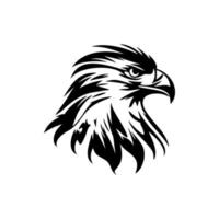 un Aigle logo en utilisant noir et blanc couleurs dans une vecteur format.