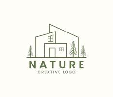 la nature Accueil logo vecteur