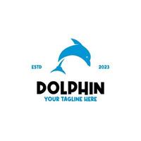 vecteur dauphin logo conception illustration idée