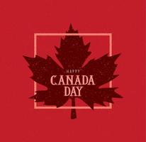 bonne carte de fête du canada vecteur