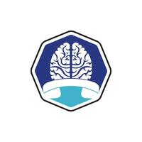 cerveau appel vecteur logo conception modèle.