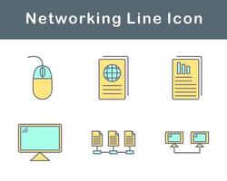la mise en réseau vecteur icône ensemble