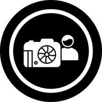 icône de vecteur de photographe unique