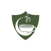 en bonne santé café et thé se soucier vecteur logo conception modèle.