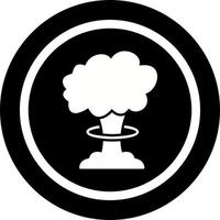 icône de vecteur d'explosion de bombe unique