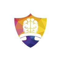 cerveau appel vecteur logo conception modèle.