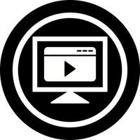 icône de vecteur de streaming vidéo