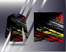 tshirt sport design pour maillot de course cyclisme football gaming vecteur