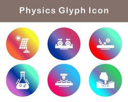 la physique vecteur icône ensemble