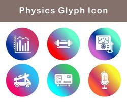 la physique vecteur icône ensemble