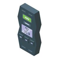 toxique gaz détecteur icône isométrique vecteur. sécurité instrument vecteur