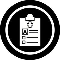 icône de vecteur de dossier médical