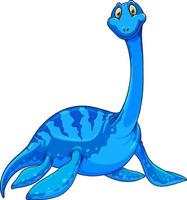 un personnage de dessin animé de dinosaure pliosaurus vecteur